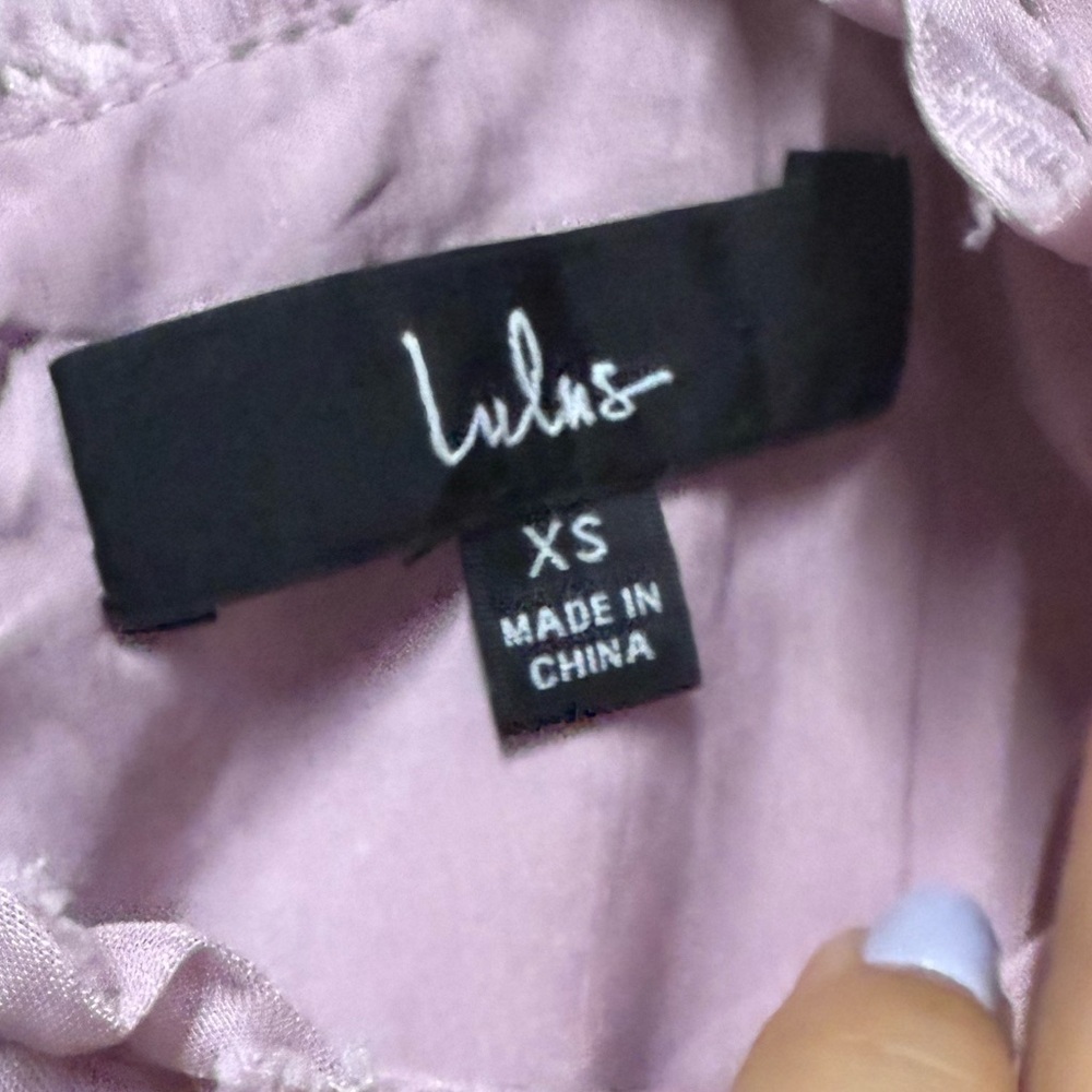 Lulu's Lavender Ruffle Dress - Picture 4 of 6